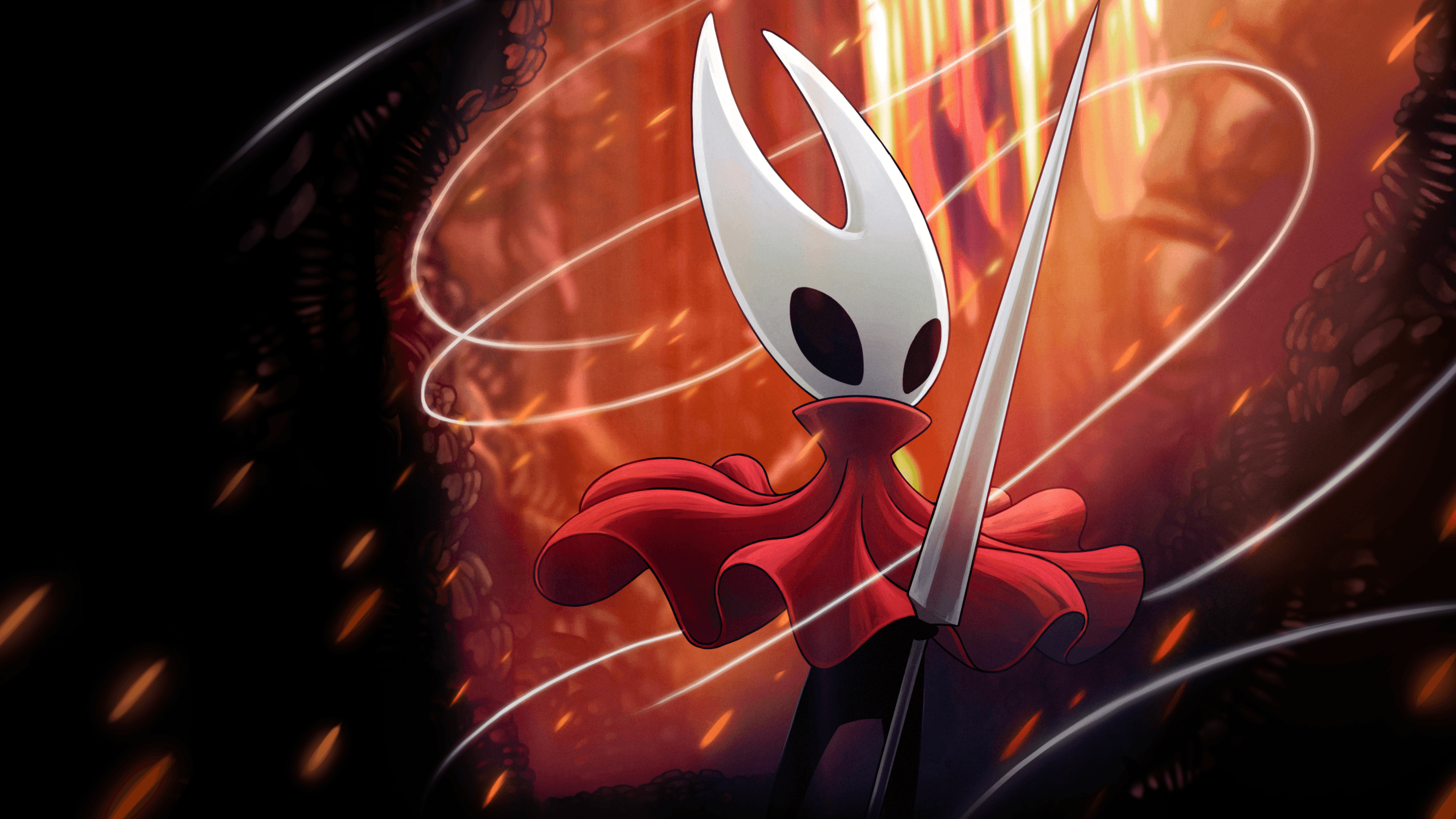 Promotional portrait of Hornet from Silksong